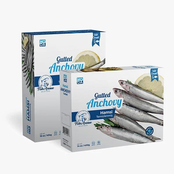 FISH AVENUE FROZEN HAMSI - GUTTED ANCHOVY 16/400 GR image 0