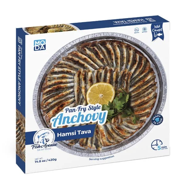 FISH AVENUE PAN FRY STYLE ANCHOVY - HAMSI TAVA16/420 GR image 0