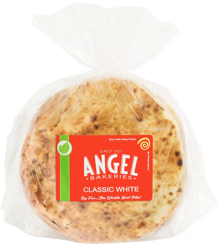 ANGEL'S BAKERY ARTISAN WHITE PITA 5.5 INCH 60 PCS