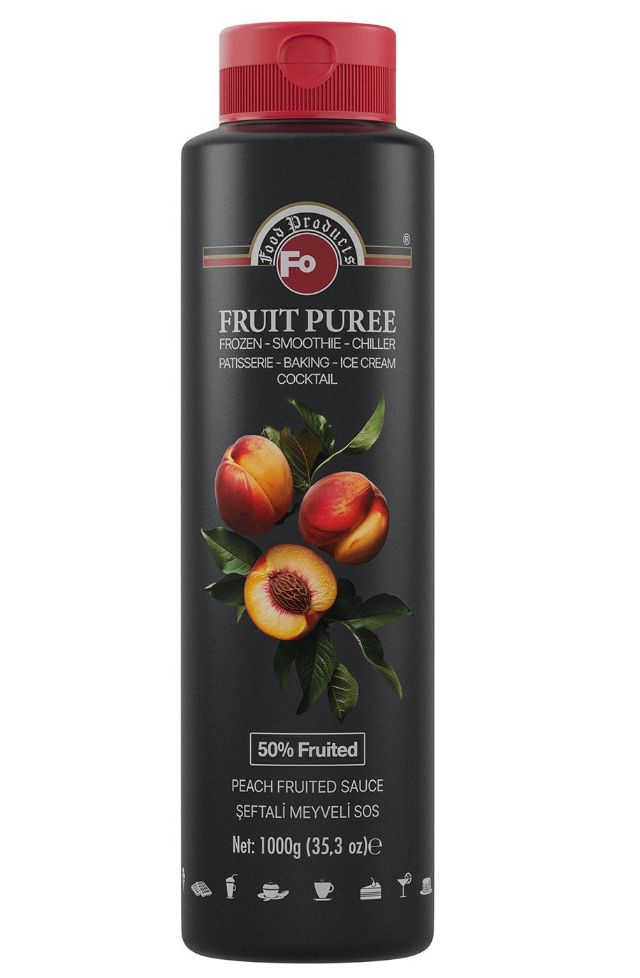 FO PEACH FRUITED SAUCE 6/1 KG 13000747