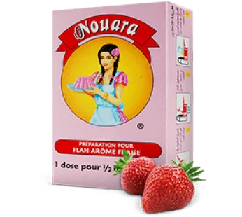 NOUARA FLAN STRAWBERRY 72/50 GR