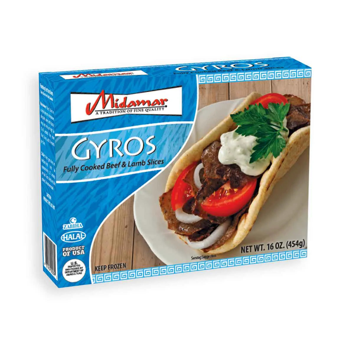 MIDAMAR GYRO SLICES 10/1 LB image 0