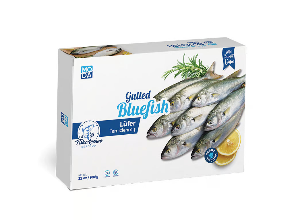 FISH AVENUE FROZEN LUFER - BLUE FISH 8/2 LBS image 0