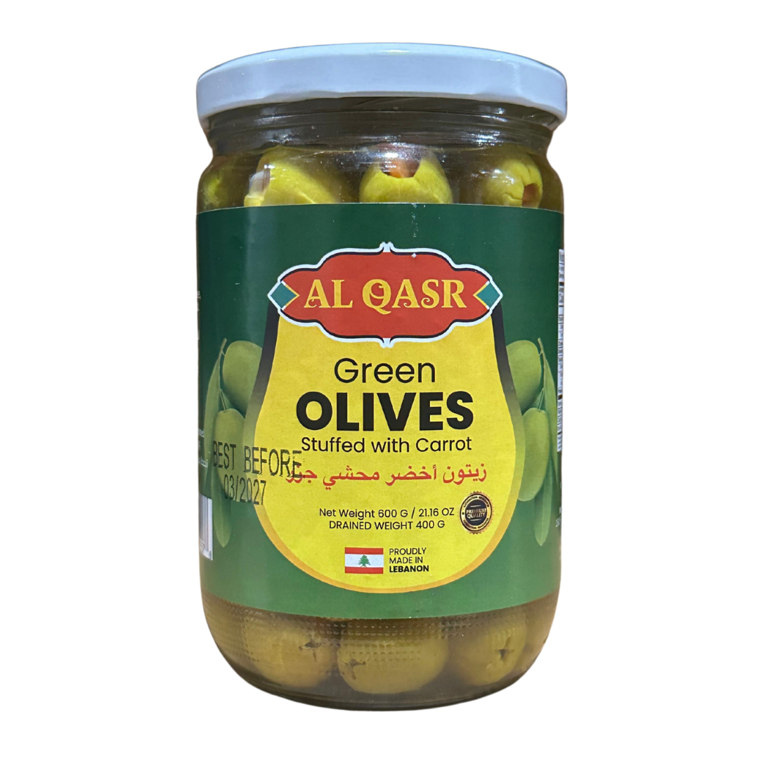 AL QASR STUFFED OLIVE WITH CARROT 12/600 GR image 0