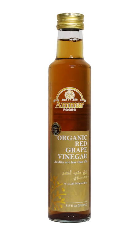 AMMAR ORGANIC RED GRAPE VINEGAR 12/250 ML image 0