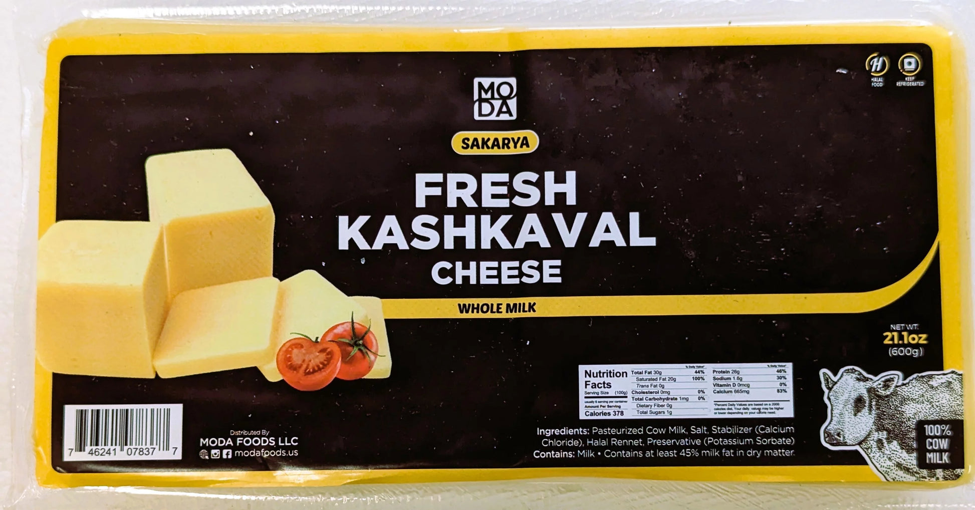 MODA KASHKAVAL CHEESE 12/600 GR image 0