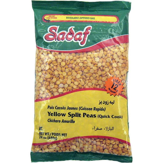 SADAF YELLOW SPLIT PEAS 24/24 OZ image 0