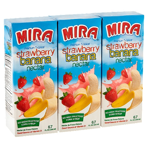 MIRA STRAWBERRY/BANANA JUICE 27/200 ML image 0