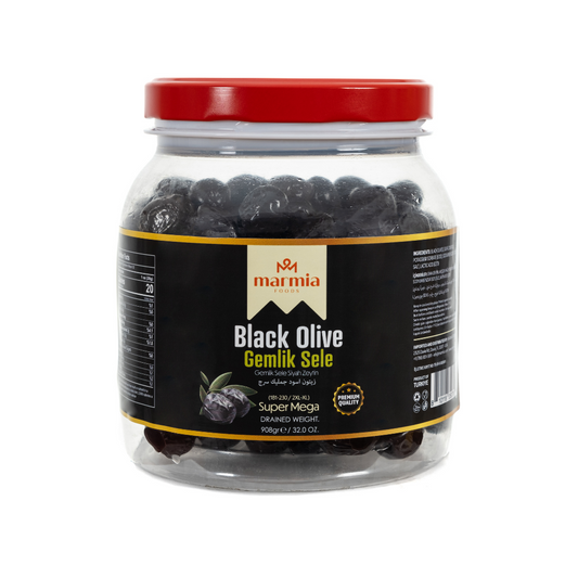 MARMIA GEMLIK BLACK OLIVES 181 - 230 CLB SUPER MEGA 6/2 LB image 0