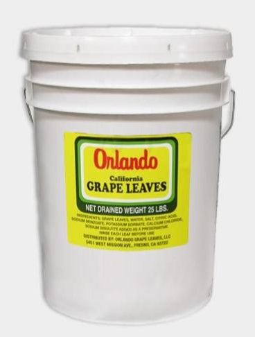 ORLANDO GRAPE LEAVES PAIL 25 LBS image 0
