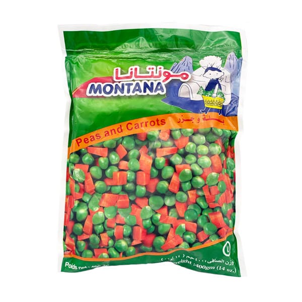 MONTANA FROZEN PEAS & CARROTS 20/400 GR image 0
