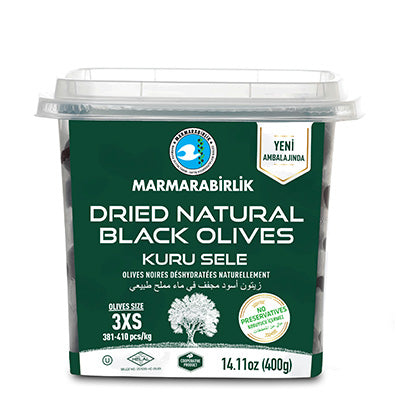 MARMARABIRLIK DRIED BLACK OLIVES SELE 12/400GR image 0