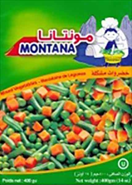 MONTANA FROZEN VEGETABLES 20/400 GR image 0