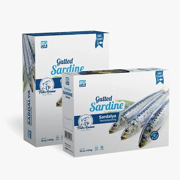 FISH AVENUE FROZEN GUTTED SARDINE 16/1 LB image 0