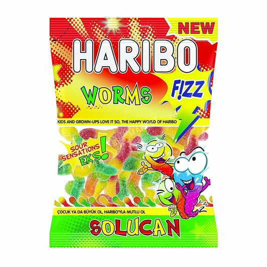 HARIBO FIZZY WORMS 24/70 GR image 0