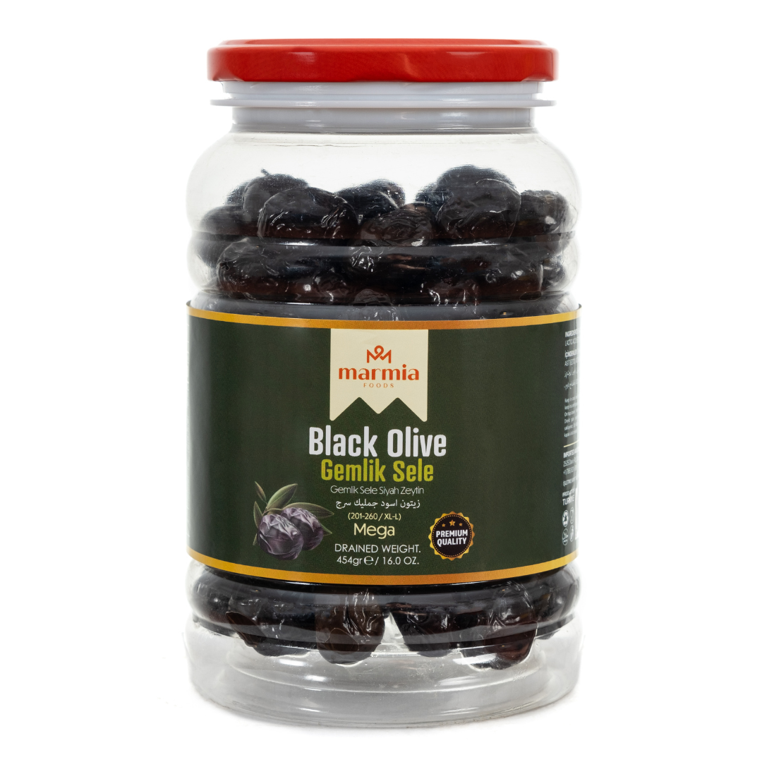 MARMIA GEMLIK BLACK OLIVES 201 - 260 CLB MEGA 12/1 LB image 0