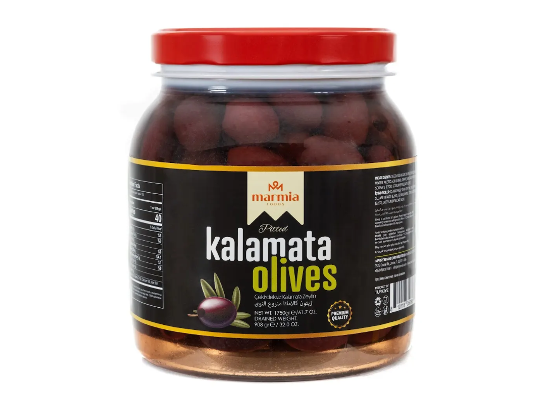 MARMIA PITTED KALAMATA OLIVES 6/2 LB image 0