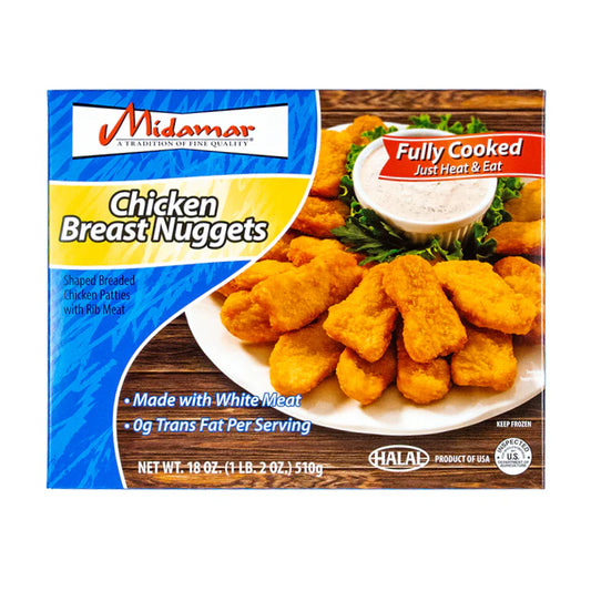 MIDAMAR CHICKEN BREAST NUGGETS 12/18 OZ image 0