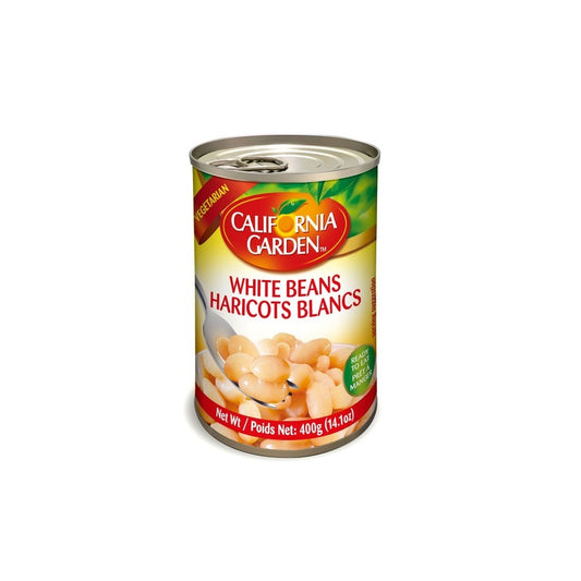 CA GARDEN WHITE BEANS IN CAN 24/400 GR image 0