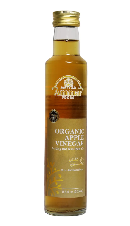 AMMAR ORGANIC APPLE CIDER VINEGAR 12/250 ML image 0