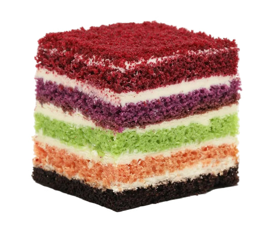 L'AMOUR RAINBOW VELVET MINI CAKE 12/5.8 OZ