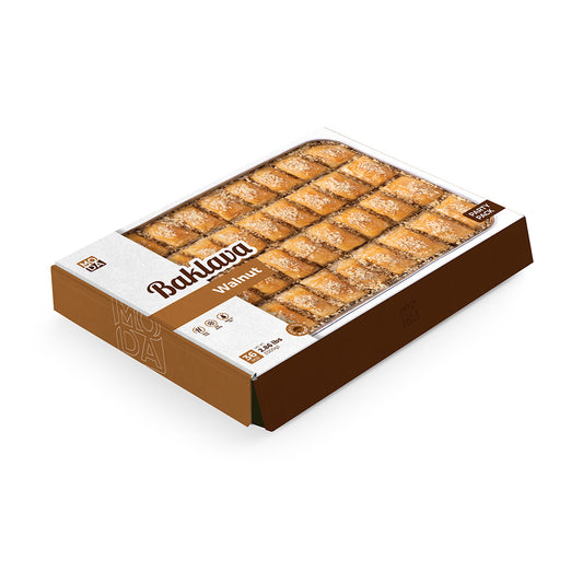 MODA BAKLAVA DOUBLE WALNUT 36 PCS/ 3 LBS TRAY