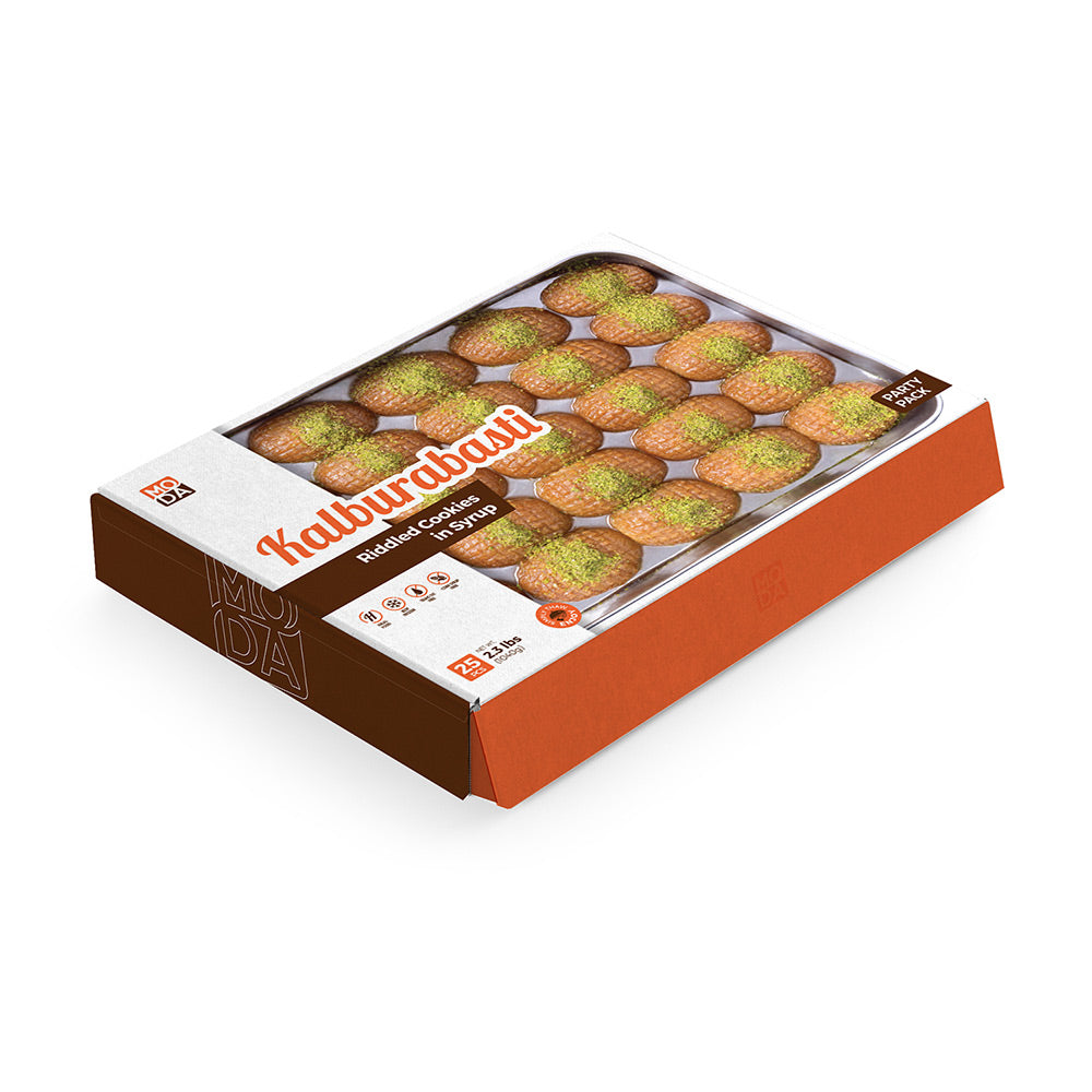 MODA KALBURABASTI RIDDLED COOKIES IN SYRUP 25 PCS 2.3 LBS
