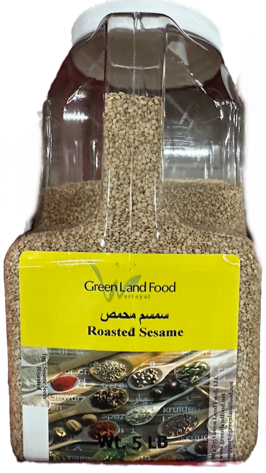 GREENLAND ROASTED SESAME SEEDS 5 LB JUG image 0