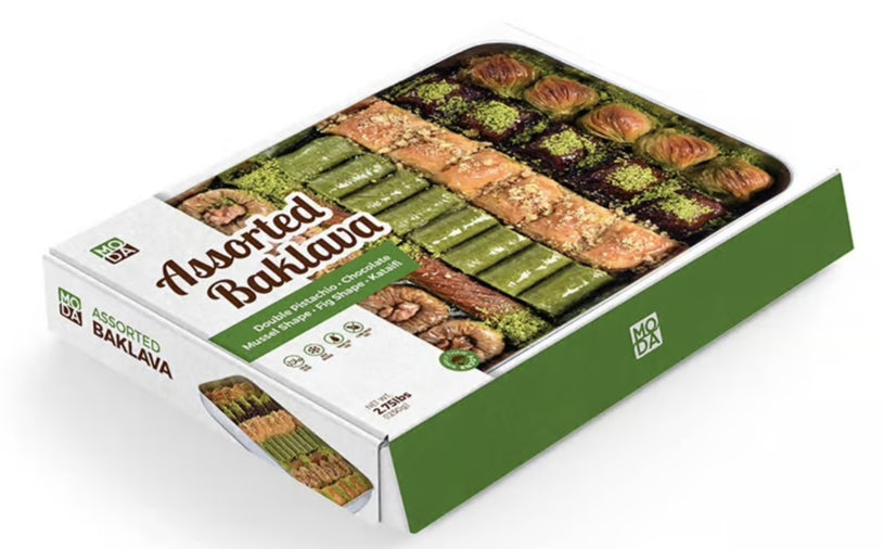 MODA ASSORTED BAKLAVA 1250 GR TRAY image 0