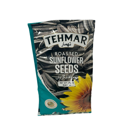 TEHMAR SUNFLOWER SEEDS UNSALTED 16/250 GR image 0