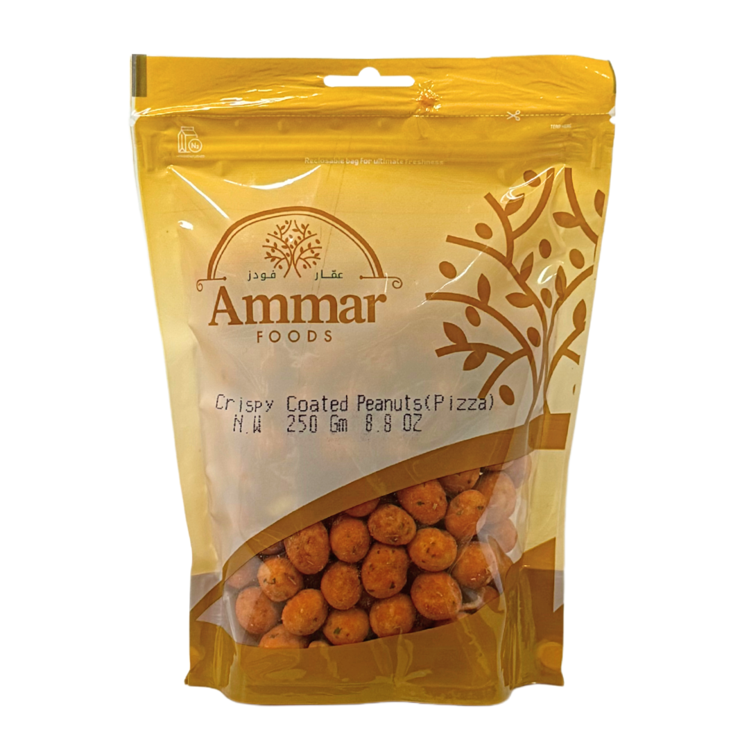 AMMAR COATED PEANUTS WITH PIZZA 10/250 GR image 0