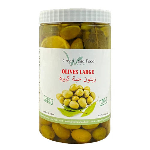 GREENLAND GREEN OLIVES LARGE 9/1 KG image 0