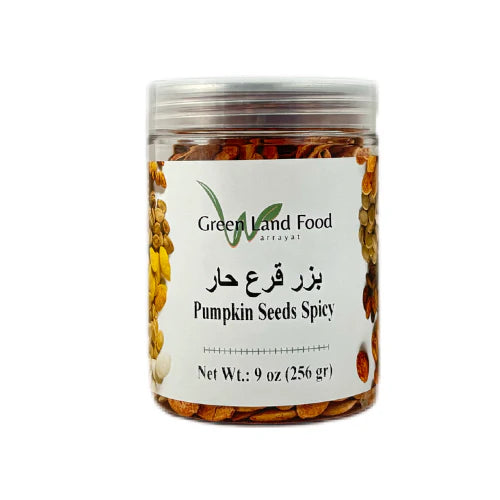 GREENLAND ROASTED PUMPKIN SEEDS SPICY 12/9 OZ image 0