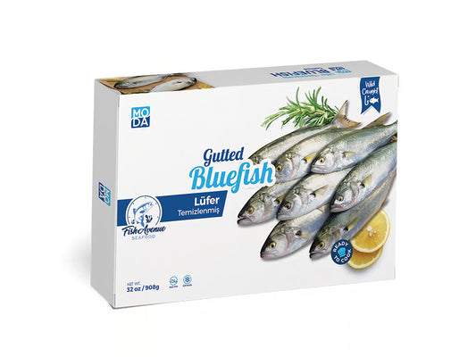 FISH AVENUE FROZEN LUFER - BLUE FISH 8/2 LBS image 0