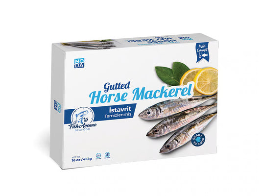 FISH AVENUE FROZEN ISTAVRIT/HORSE MACKAREL GUTTED 16/16 OZ image 0